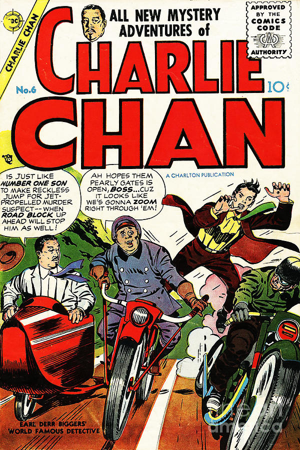 Classic Comic Book Cover Charlie Chan 6 Photograph by Wingsdomain Art and Photography