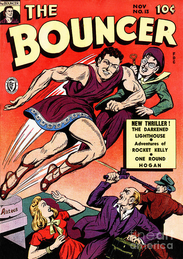 Classic Comic Book Cover The Bouncer 13 Photograph by Wingsdomain Art and Photography