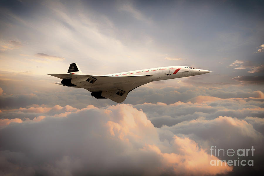 Classic Concorde Digital Art by Airpower Art