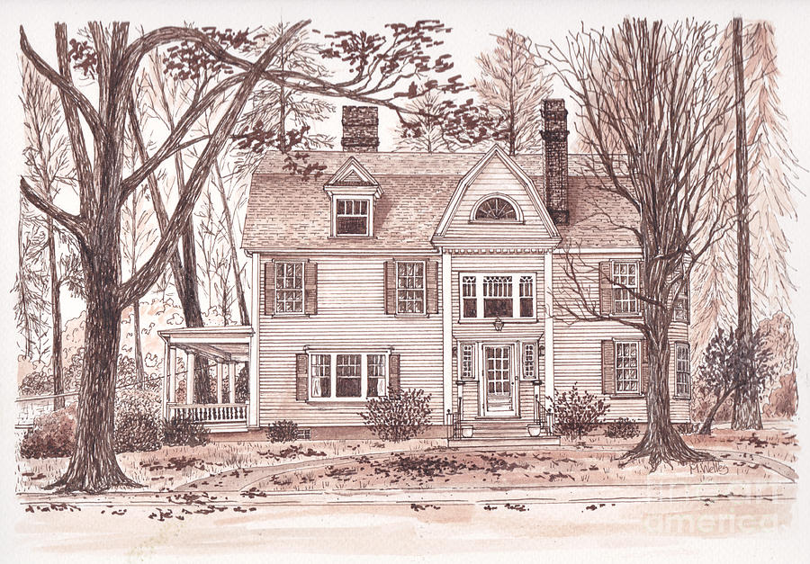 Classic Connecticut Drawing by Michelle Welles