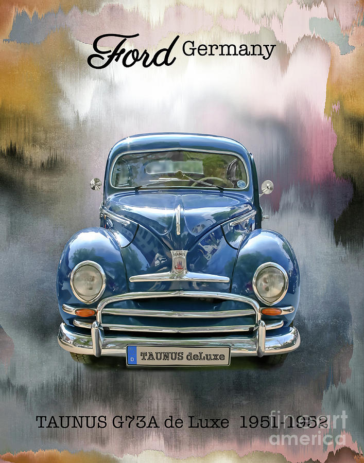 Classic Ford Taunus deLuxe Mixed Media by Gabriele Pomykaj