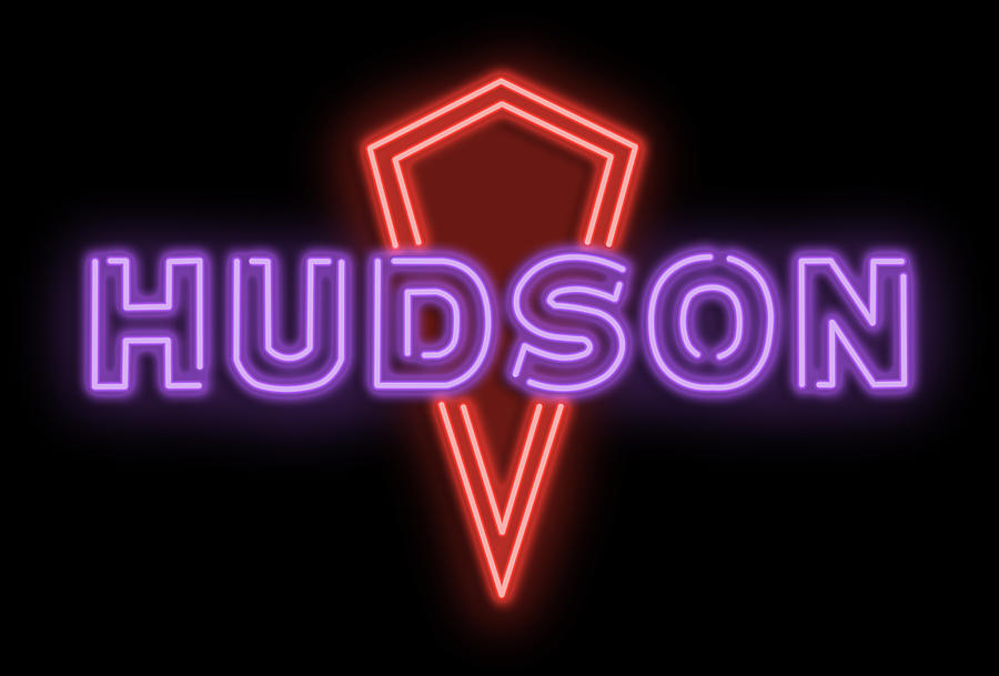 Classic Hudson Neon Sign Digital Art by Ricky Barnard