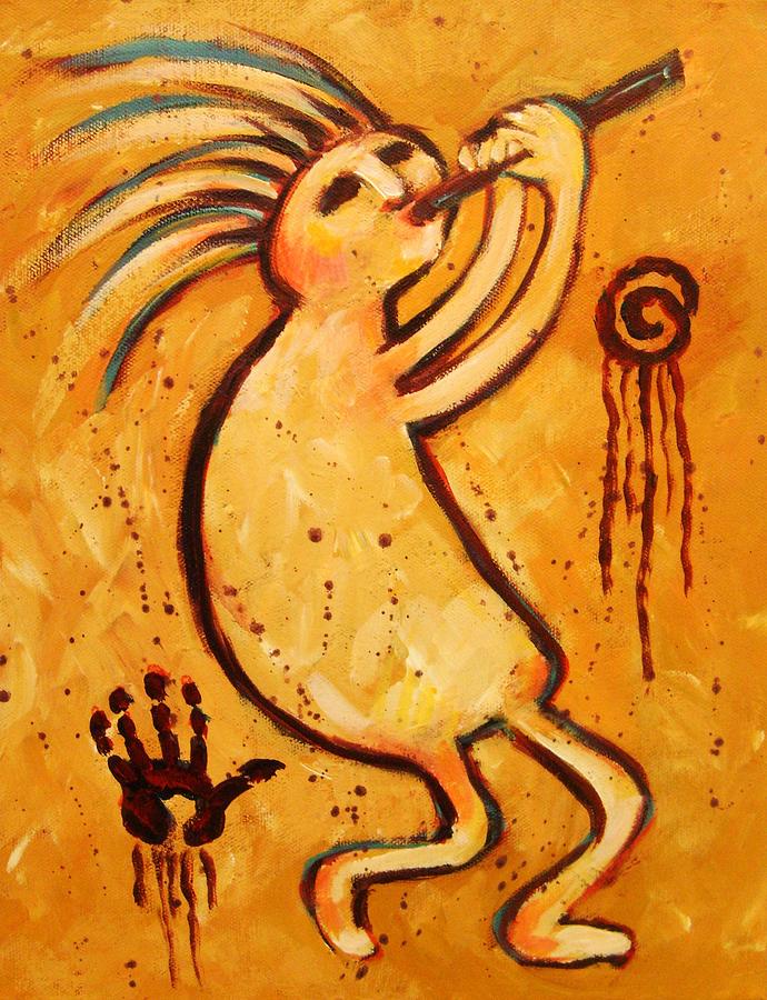 Abstract Painting - Classic Kokopelli by Carol Suzanne Niebuhr