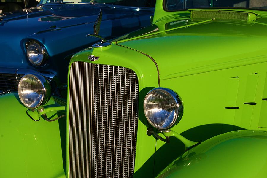 Classic Lime Green Car Photograph by Polly Castor