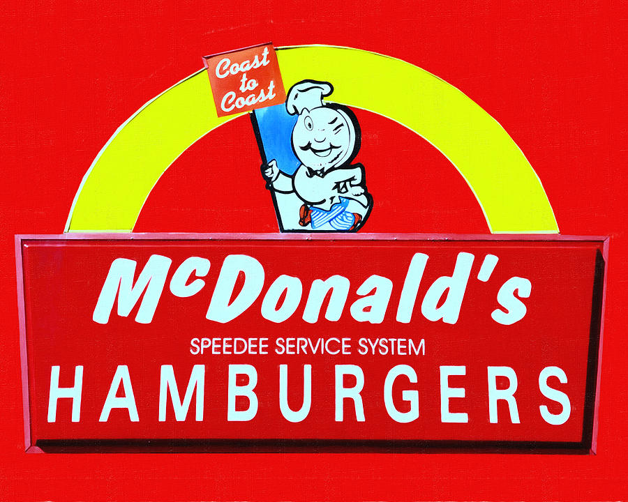 Classic McDonalds Hamburgers - Billion Served - Painterly Photograph by Wingsdomain Art and Photography