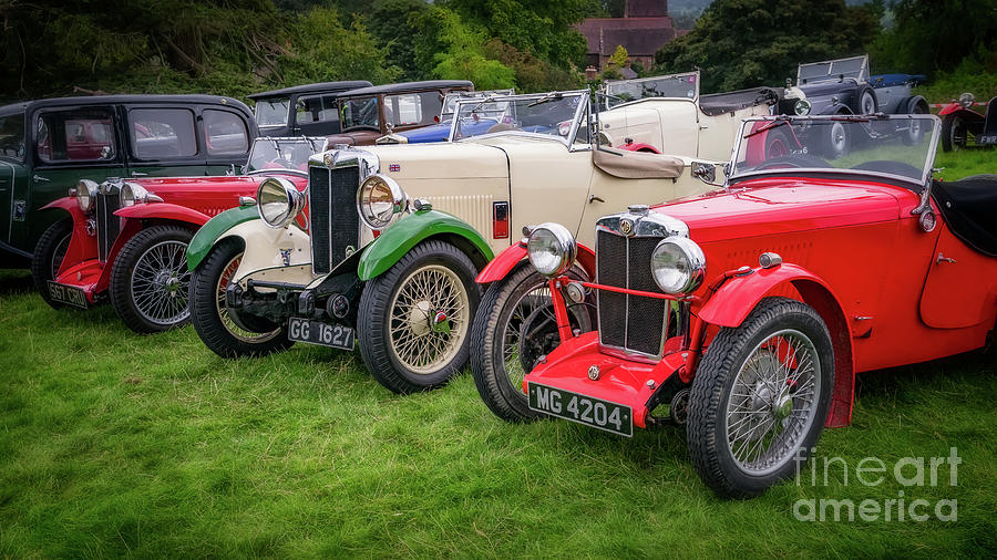 Classic MG Cars Photograph by Adrian Evans