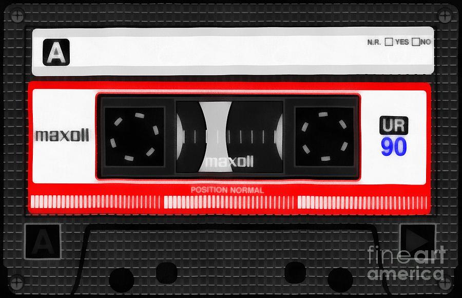 Classic Music Cassette Tape Painting Painting by Edward Fielding