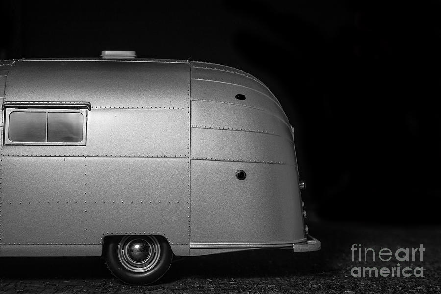 Classic old Airstream vintage travel camping trailer Photograph by Edward Fielding