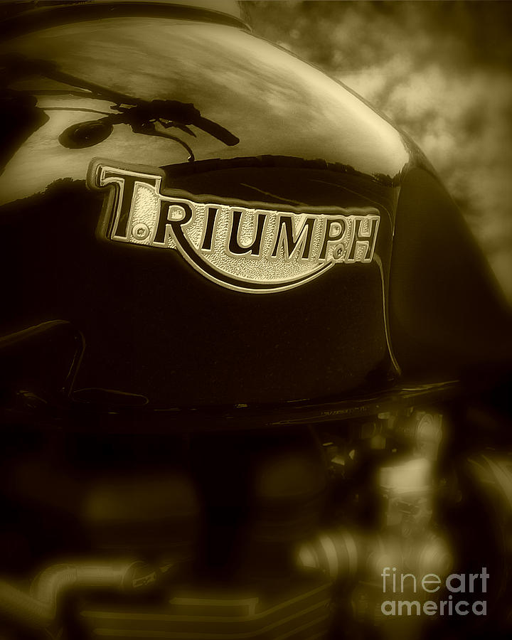 Classic old Triumph Photograph by Perry Webster