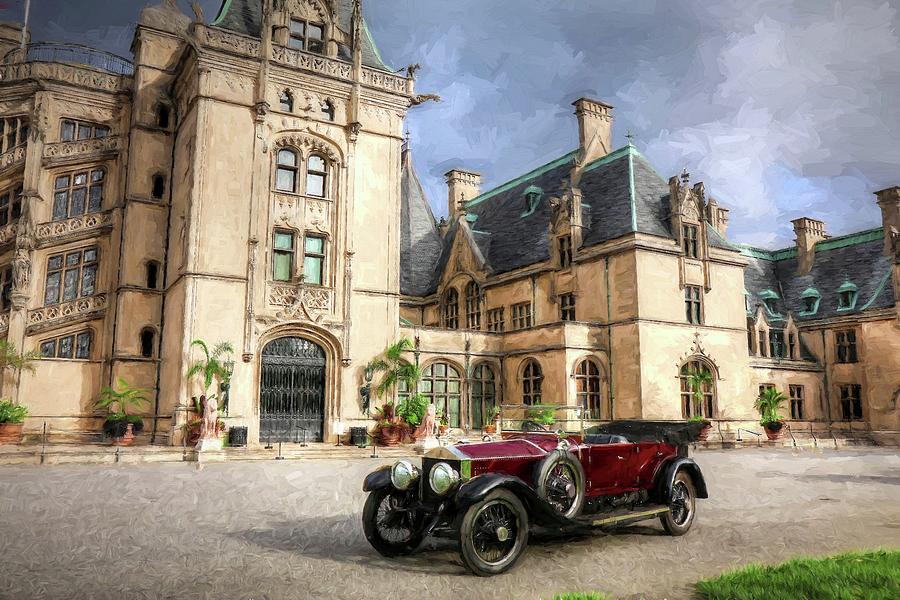 Classic Rolls Royce Silver Ghost Painting Photograph by Carol Montoya