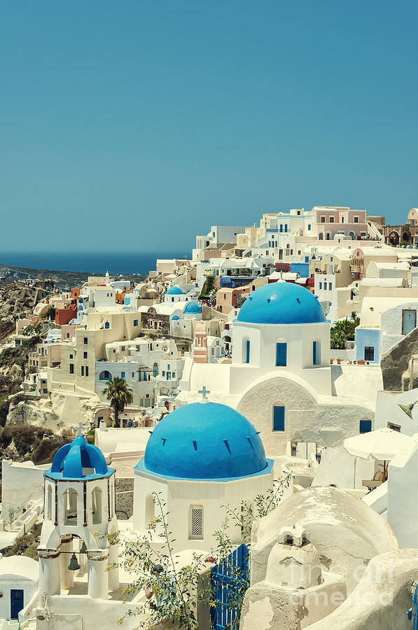 Classic Santorini Oia Cityscape Photograph by Antony McAulay | Fine Art ...