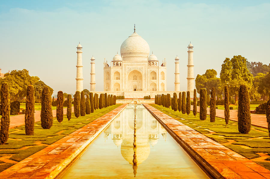 Architecture Photograph - Classic Taj Mahal by Nila Newsom