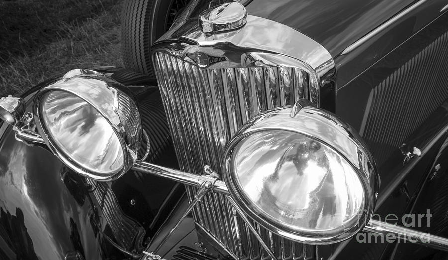Classic Talbot Car Headlamps Photograph by Philip Preston