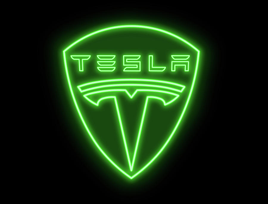 Classic Tesla Neon Sign Digital Art by Ricky Barnard