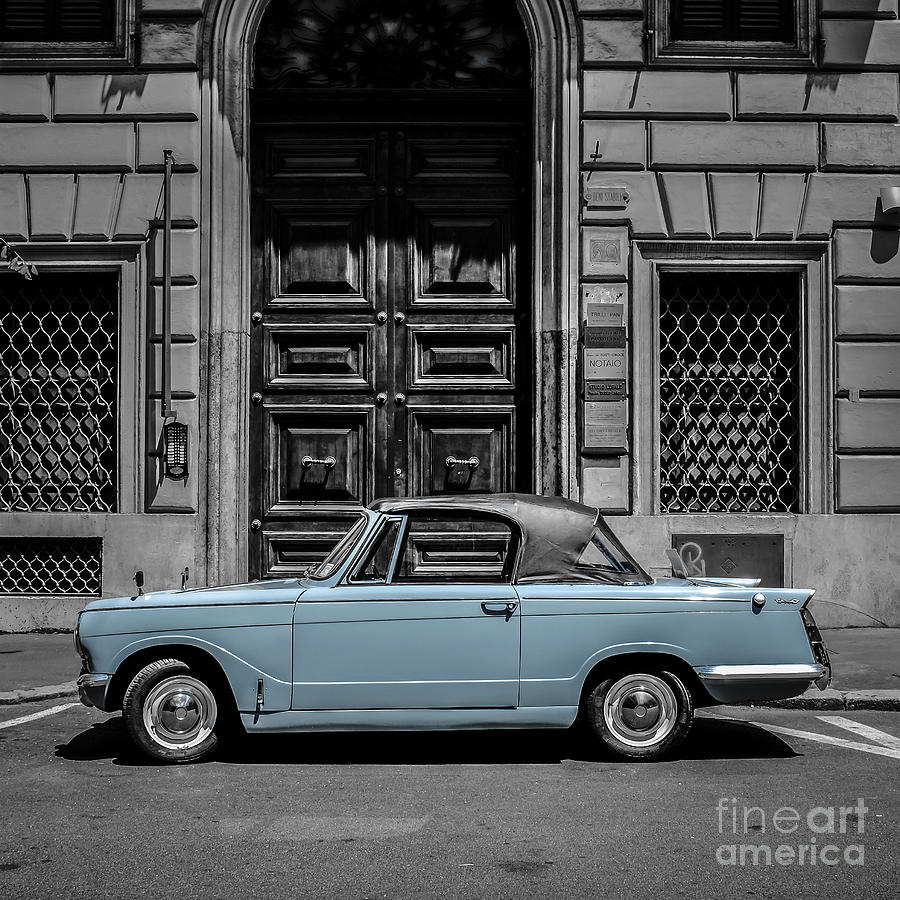 Classic Vintage Car Rome Italy Photograph by Edward Fielding