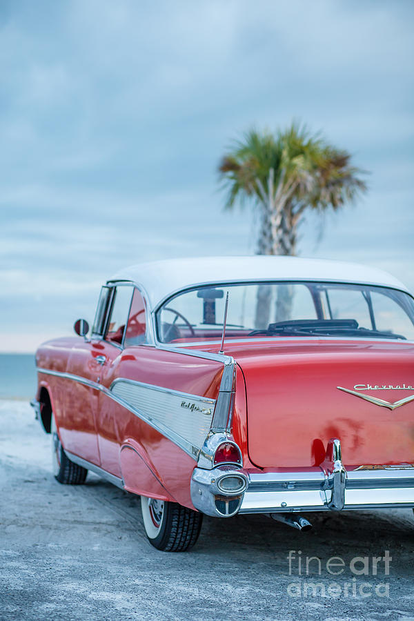 Classic Vintage Red Chevy BelAir  Photograph by Edward Fielding