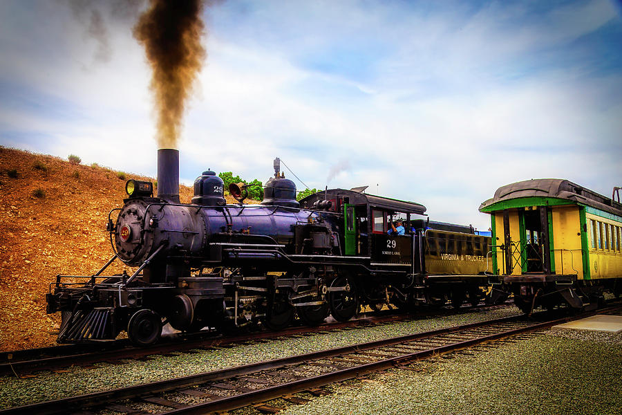 Classic Virgina Truckee Steam Train Photograph by Garry Gay