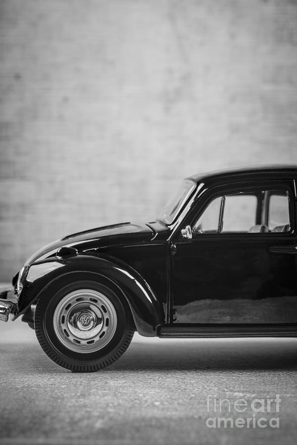 Vintage Photograph - Classic VW Beetle Car by Edward Fielding