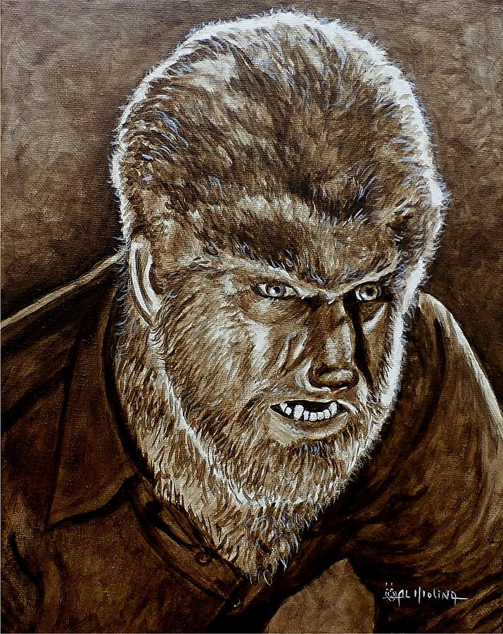 Classic Wolfman Painting by Al Molina