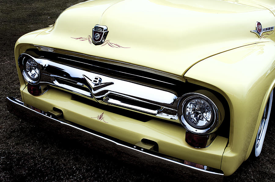 Classic Yellow Car Photograph by Debra Forand