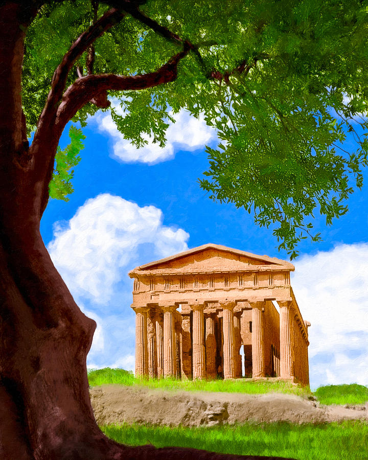 Classical Greek Temple - Ruins of Akragas Photograph by Mark Tisdale