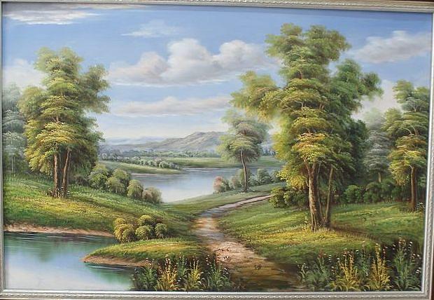 Classical landscape Painting by Jinna - Fine Art America