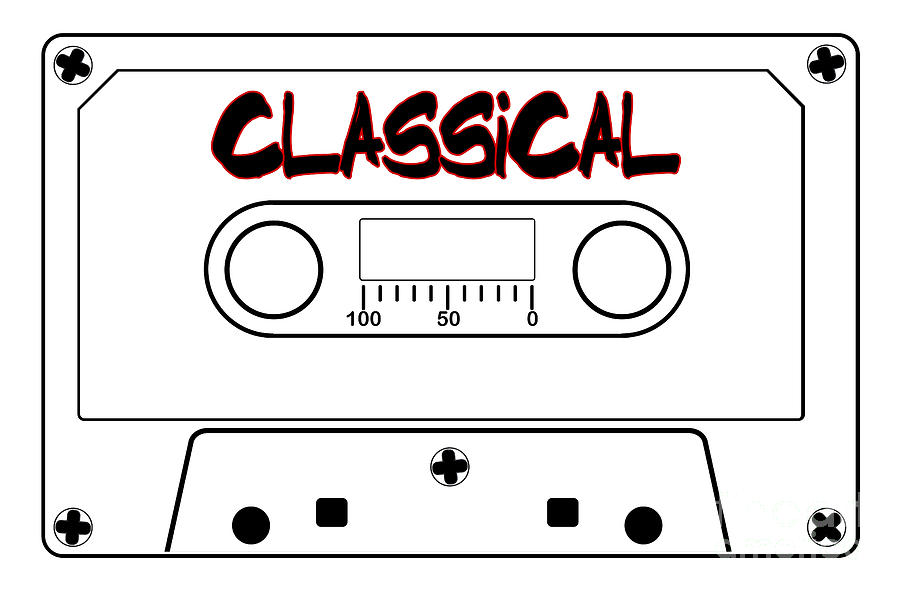 Classical Music Tape Cassette Digital Art by Bigalbaloo Stock