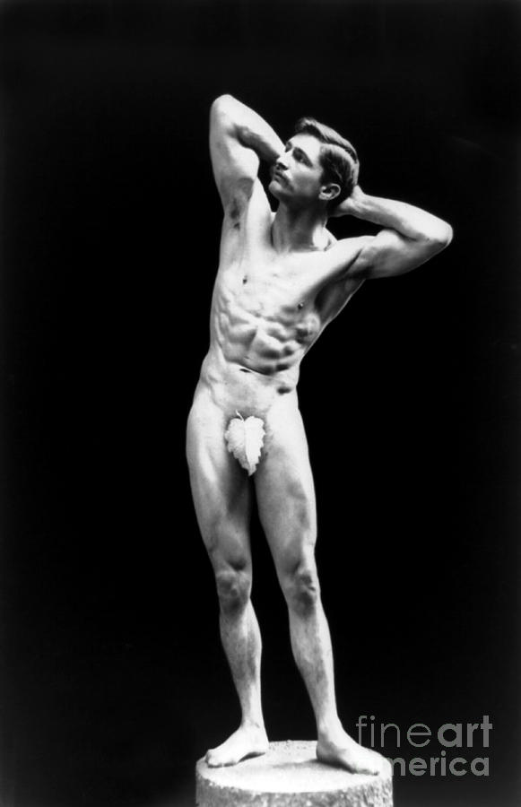 Classical Pose, Nude Male Model, 1893 Photograph by Science Source