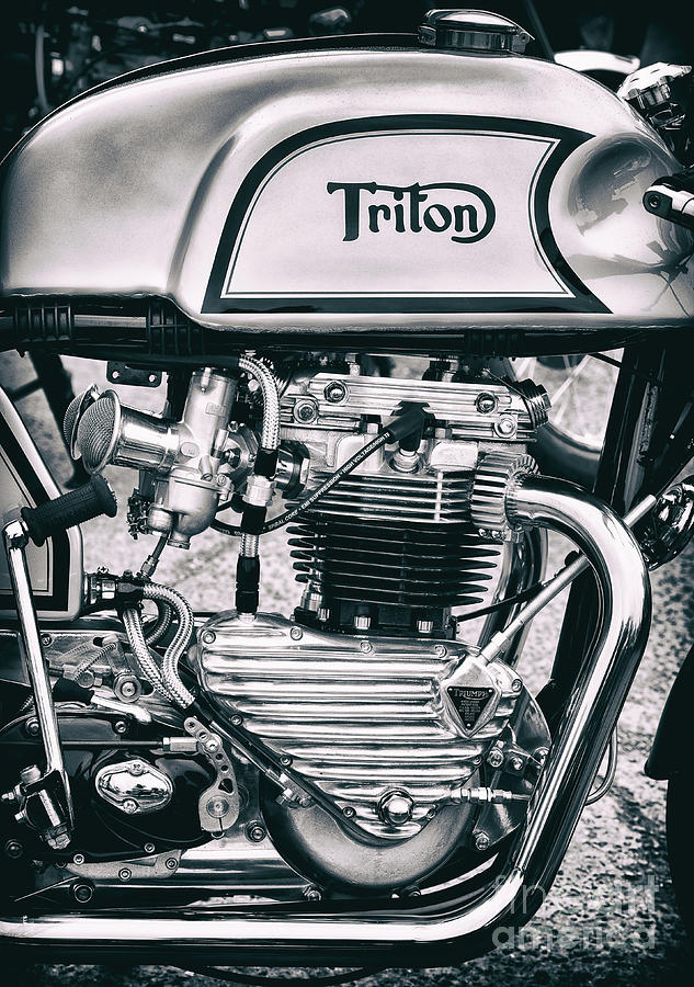Classical Triton Cafe Racer Motorcycle Photograph by Tim Gainey