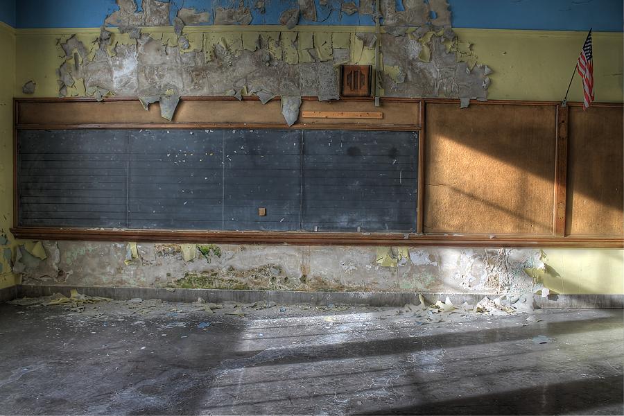 Classroom Chalkboard Photograph by Jane Linders