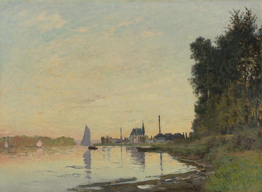 Claude 1840 1926 ARGENTEUIL LATE AFTERNOON Painting by Claude