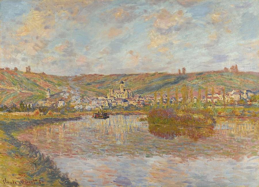 Claude Monet 1840 - 1926 LATE AFTERNOON VETHEUIL Painting by Claude ...