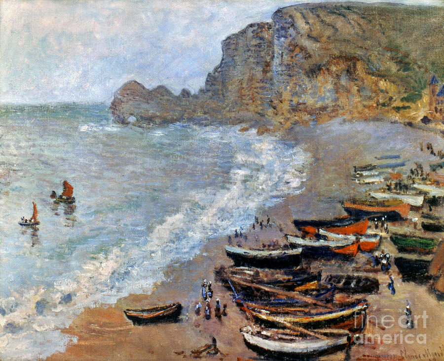 Claude Monet: Etretat, 1883 Photograph by Granger