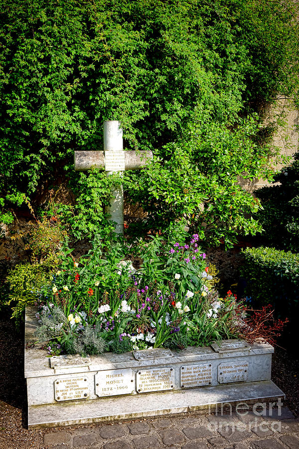 Claude Monet Grave in Giverny Photograph by Olivier Le Queinec