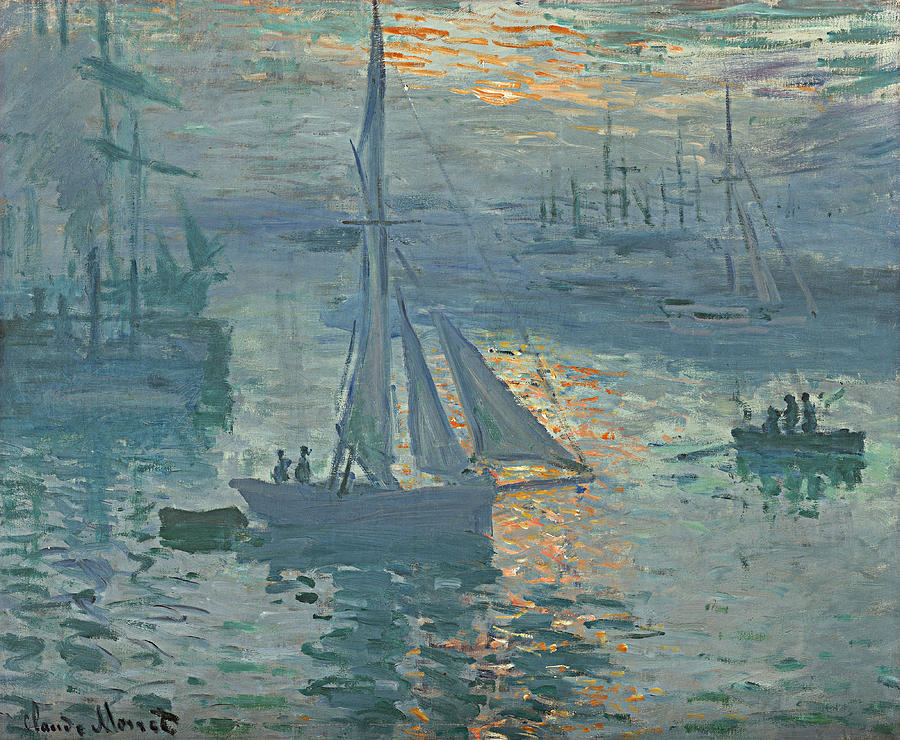 Impression Sunrise claude monet famous paintings