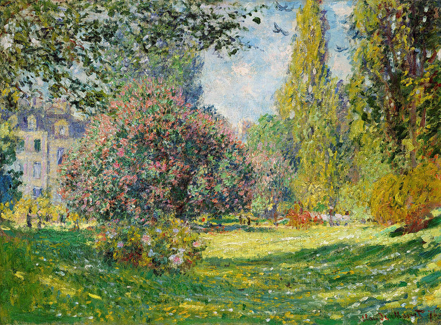 Claude Monet Painting - Claude Monet - The Parc Monceau by Bishopston Fine Art