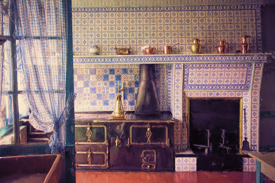Claude Monets Kitchen Photograph by John Rivera