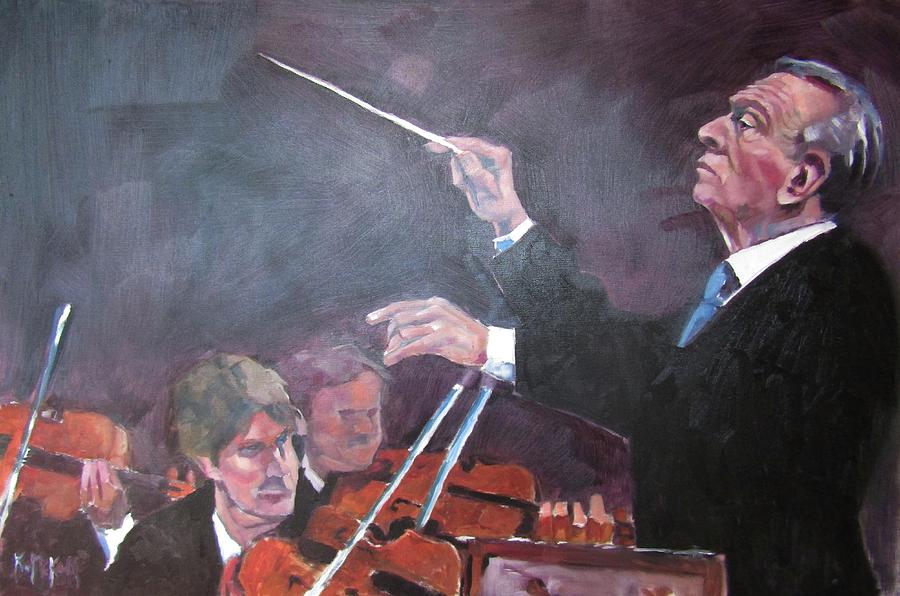 Claudio Abbado Painting by Kevin McKrell