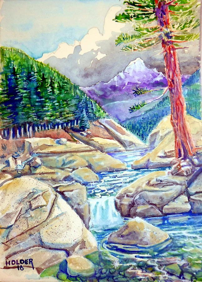 Clavey River Painting by Steven Holder