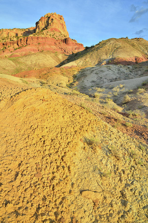 Clay Dunes and Butte Photograph by Ray Mathis