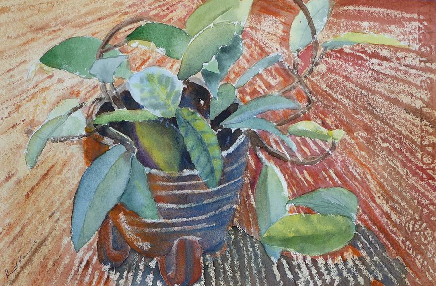 Clay Pot Painting by Ruth Kamenev