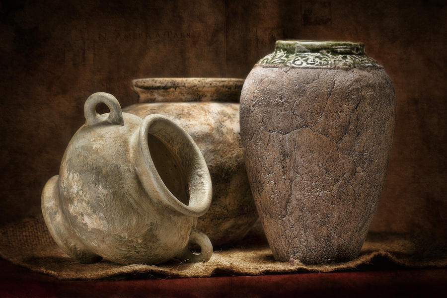 Vase Photograph - Clay Pottery II by Tom Mc Nemar