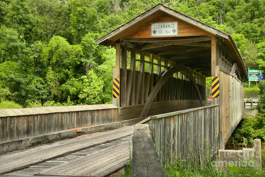 Claycomb Covered Bridge Photograph by Adam Jewell