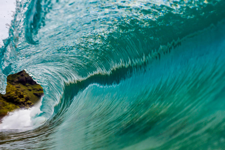 Paradise Photograph - Clean and Glassy Wave 1 by Chris and Wally Rivera