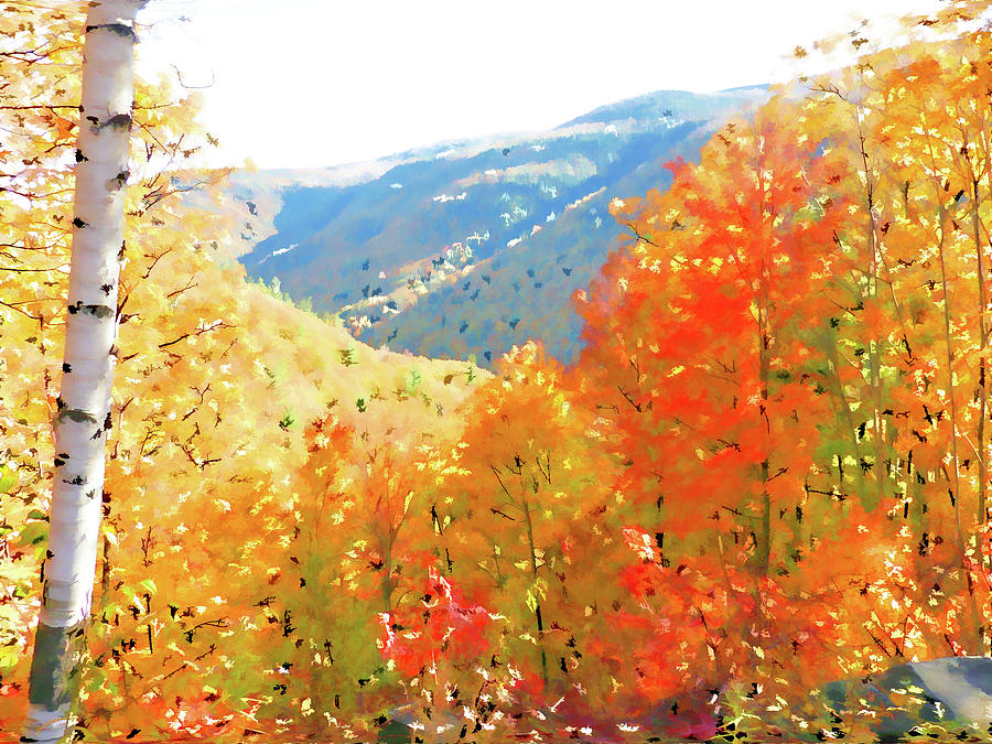 Clear and cool autumn days Painting by Jeelan Clark