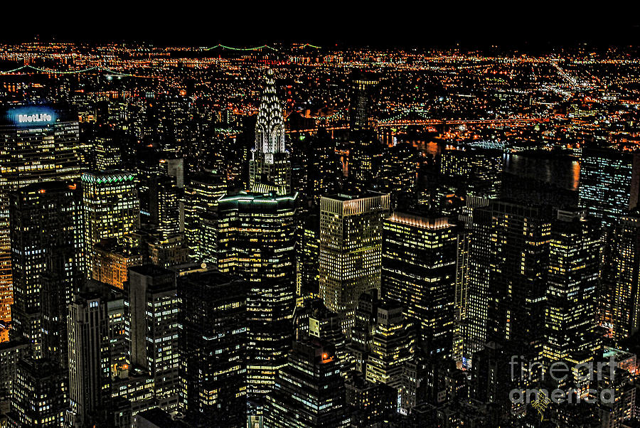 Clear Nights of NYC Digital Art by Syed Muhammad Munir ul Haq