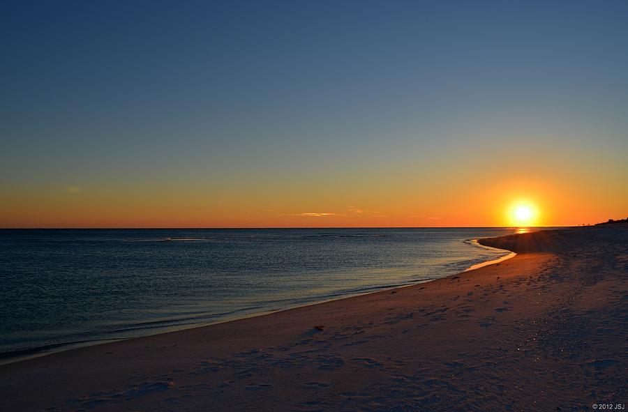 0211 Clear Opal Beach Sunset Photograph by Jeff at JSJ Photography