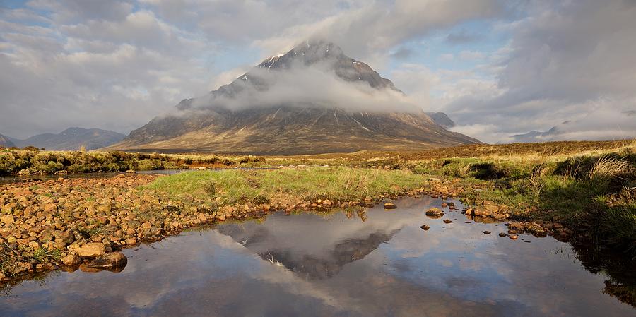 Clearing Mist on the Buachaille Photograph by Stephen Taylor