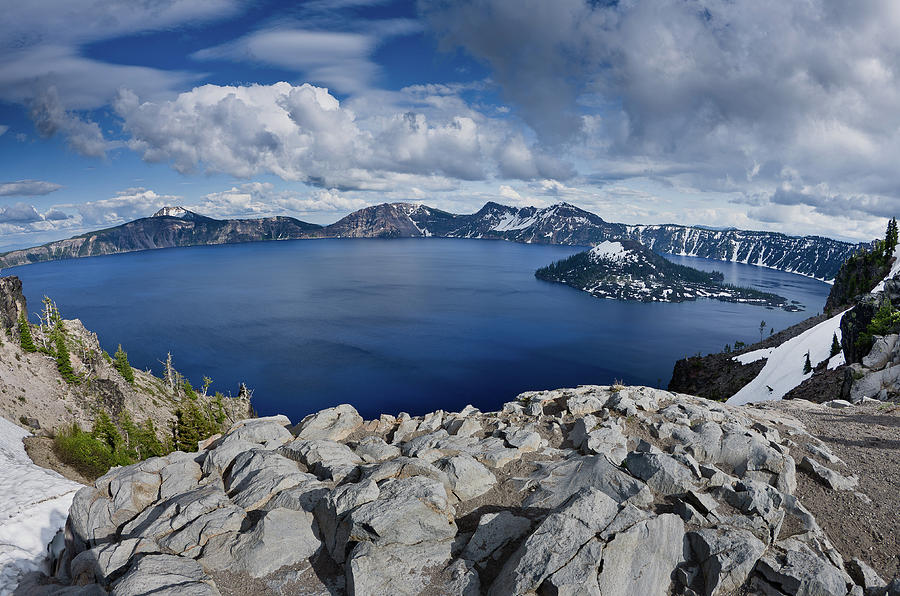 Clearing Storm at Crater Lake Photograph by Greg Nyquist