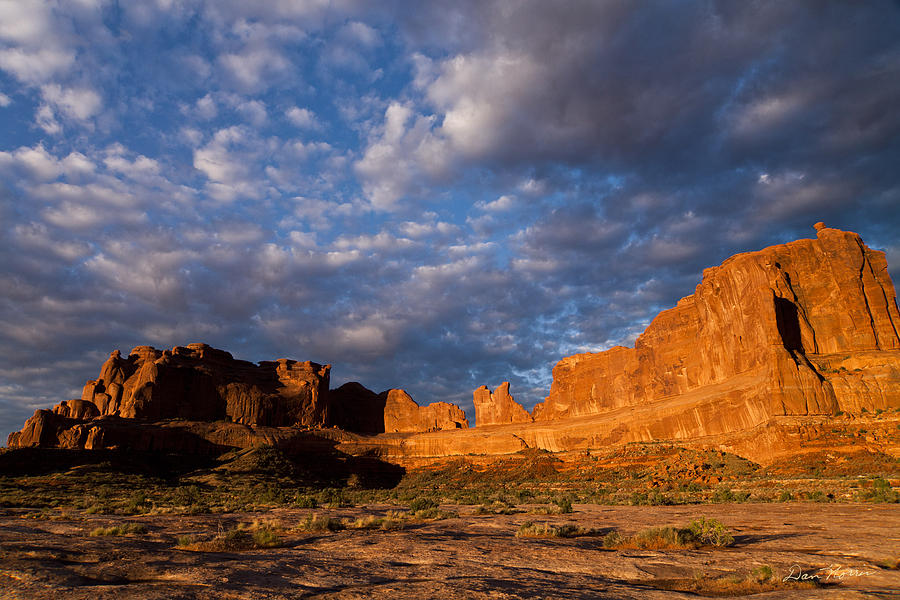 Arches National Park Photograph - Clearing Storm at sunrise by Dan Norris
